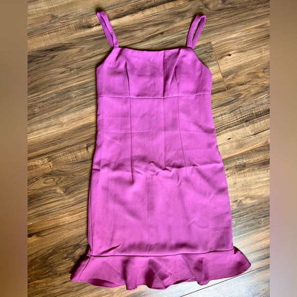 NWT pink dress Junior size 5 with ruffle - Picture 1 of 5